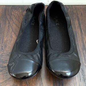 Black Quilted Ballet style Flats